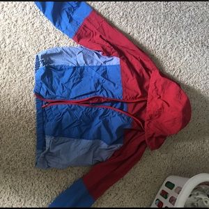 Red and Blue Cropped Jacket!
